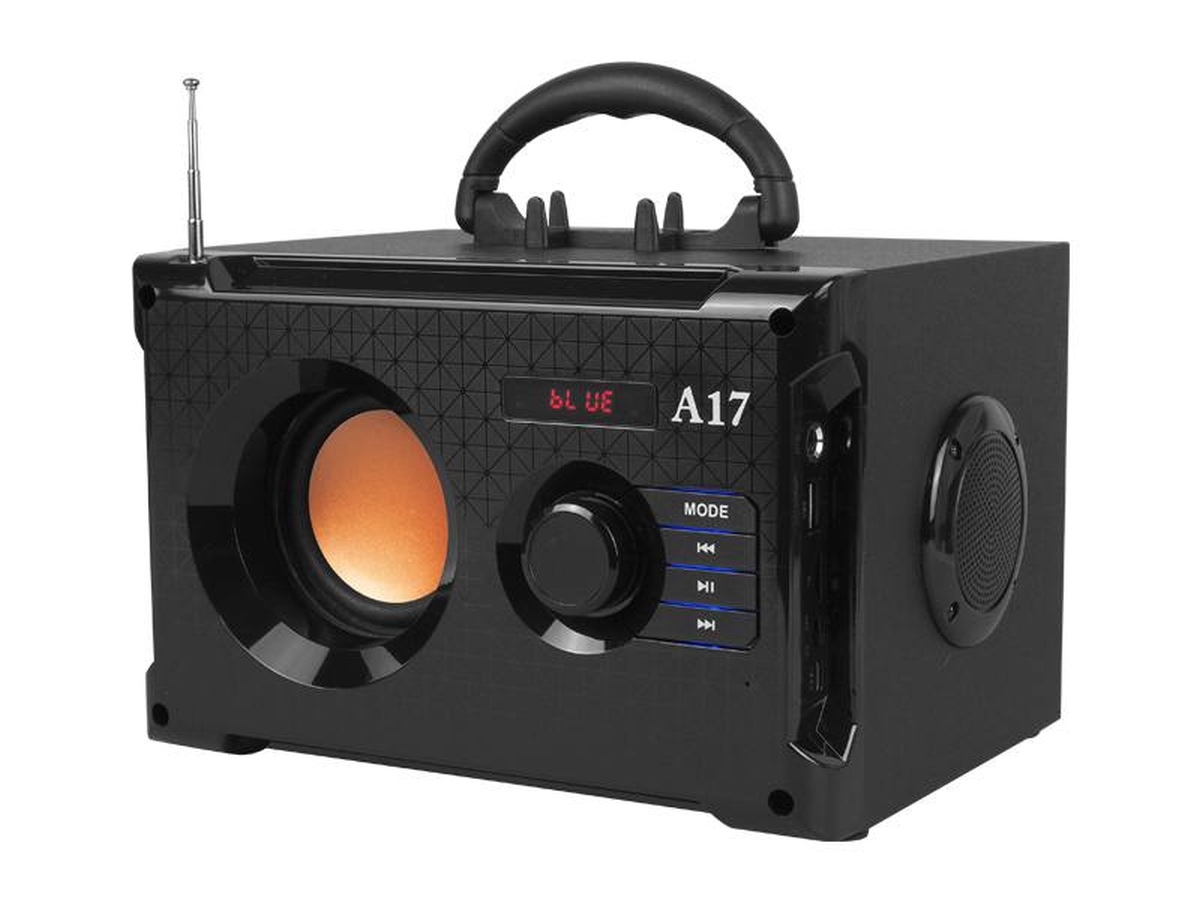 Radio przenośne Bluetooth, 3 głośniki, USB, TF Card, AUX, pilot, z