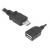Kabel USB gniazdo A - wtyk micro USB 15cm.