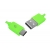 Kabel USB - microUSB, 1m, zielony.