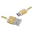 Kabel USB -microUSB, 1m, złoty.