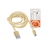 Kabel USB -microUSB 2m, złoty.