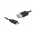 Kabel USB-microUSB, 1m, czarny.