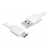 Kabel USB - Type-C 1m, płaski, biały.