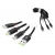 Kabel USB Type-C/micro USB/IPH Somostel Powerline SMS-BW03, 3w1, QC, 3,4 A, czarny.