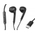 Słuchawki douszne Somostel SMS-CJ02, wtyk USB Type-C, czarne.