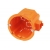 Puszka końcowa jednokrotna 60 x 60 p/t, głęboka, szeregowa z wkrętami, pomarańczowy.