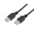 Kabel USB typ A wtyk-wtyk 2m z filtrami czarny