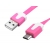PS Kabel USB-micro USB różowy płaski