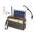 Radio przenośne RETRO z panelem solarnym MK-193BT Bluetooth,USB,TF,lampka LED USB z akumlatorem