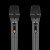 Aktywna kolumna głośnikowa (z 2 mikrofonami bezprzewodowymi UHF, SD, Bluetooth, FM, USB, LED) 60 Wat
