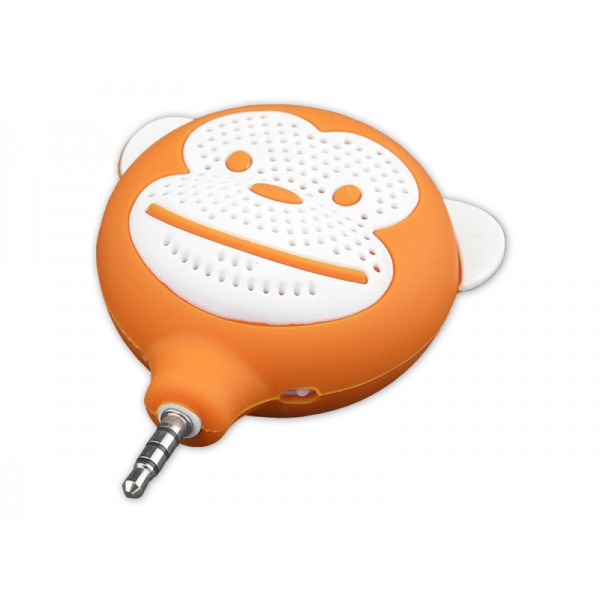 Mini głośnik MONKEY TEL057, pomarańczowy.