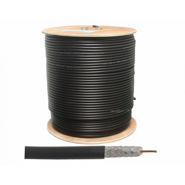 Kabel koncentryczny F660 300m, czarny, 1.1CCS+64*0.12Al.