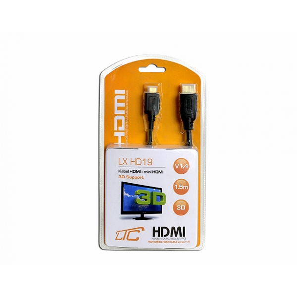 Kabel HDMI-MINI HDMI 1.5m Cu HQ.
