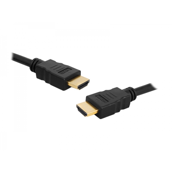 Kabel HDMI-HDMI złoty 1.5m Cu HQ