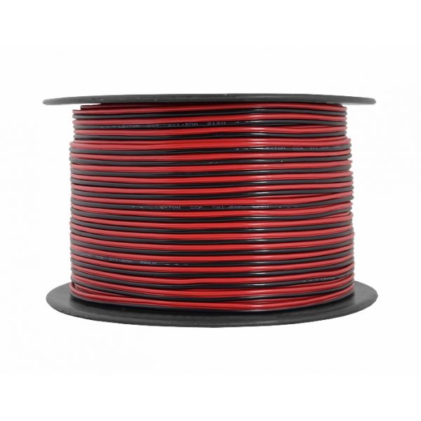 Kabel głośnikowy LEXTON 2x1.50 CCA czarno/czerwony