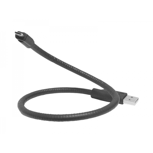 Kabel USB  - Micro USB 45cm "sztywny"