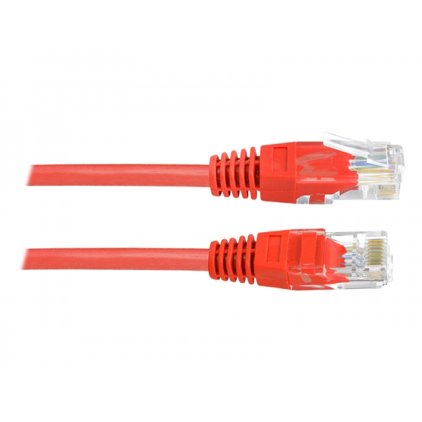 Kabel komputerowy sieciowy 1:1 8p8c (patchcord), 0,5m czerwony