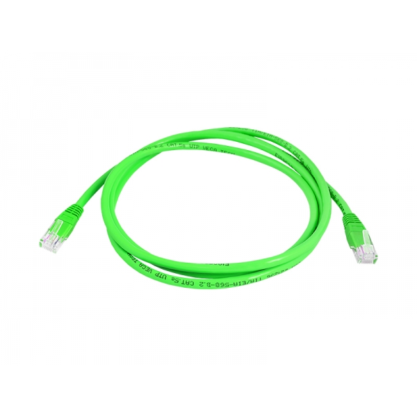 Kabel komputerowy sieciowy (PATCHCORD) 1:1 8p8c 0,5m zielony.