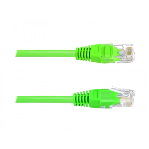Kabel komputerowy sieciowy (PATCHCORD) 1:1 8p8c 0,5m zielony.
