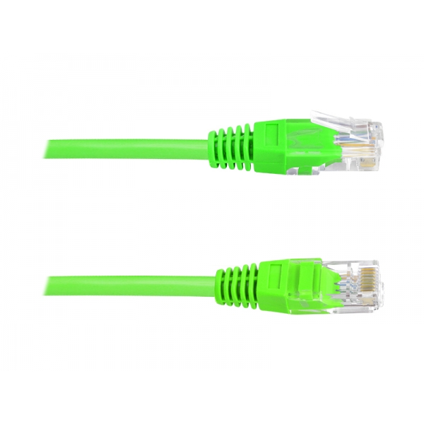 Kabel komputerowy sieciowy (PATCHCORD) 1:1, 8p8c, 1,5m, zielony.