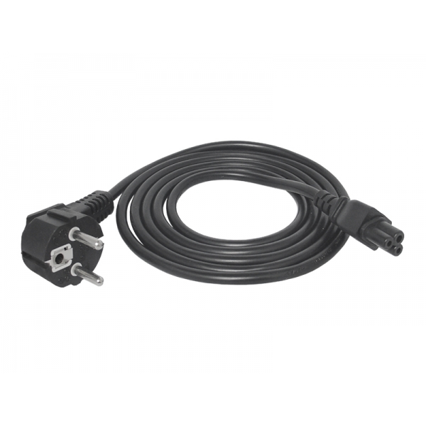 Kabel zasilający, sieciowy do laptopa  (1,5m/1,8m) (koniczynka)