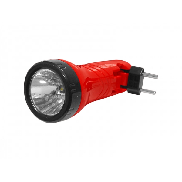 Latarka ręczna 1-LED TS-1124 z akumulatorem, czerwona.