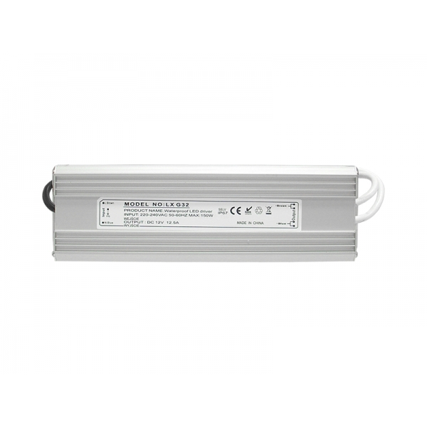 Zasilacz LED wodoodporny LEXTON IP67, 12V/150W.