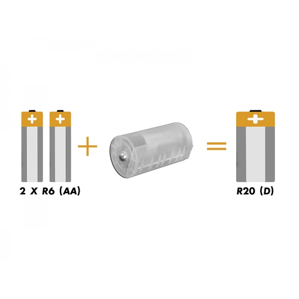 Adapter baterii 2xAA / R20