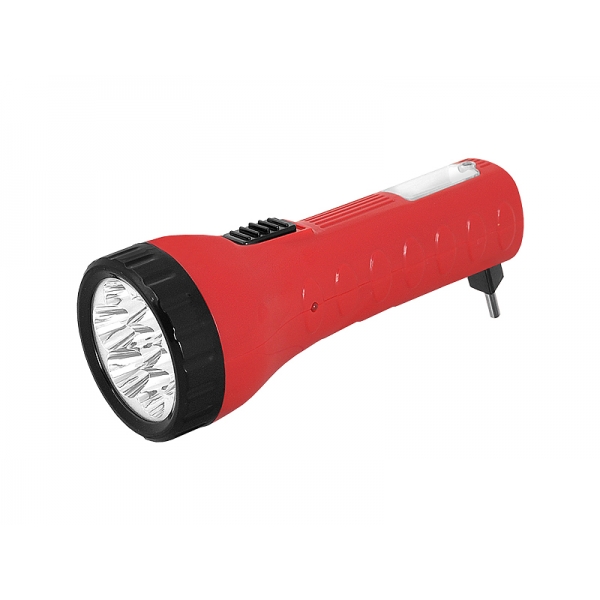Latarka ręczna 7-LED+COB TS-1139 z akumulatorem, czerwona.
