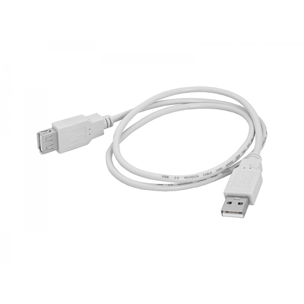 Przedłużacz USB typ A wtyk - gniazdo, 0.8m.