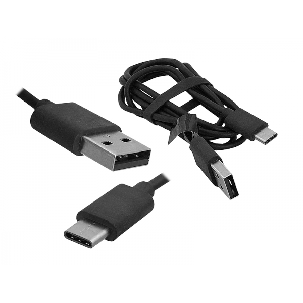 Kabel USB -USB Type-C 1m czarny HQ.