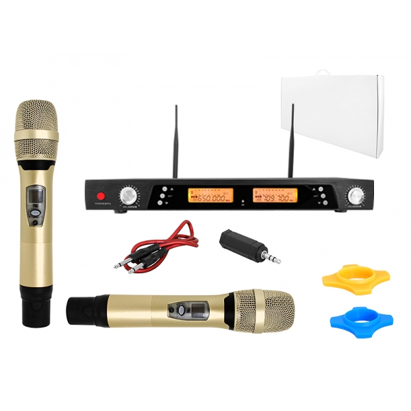LTC System mikrofonów bezprzewodowych PLATINIUM  MIC05 UHF  kpl. 2szt. + stacja.