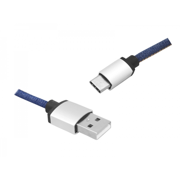 Kabel USB-Type-C, 1m, jeans.