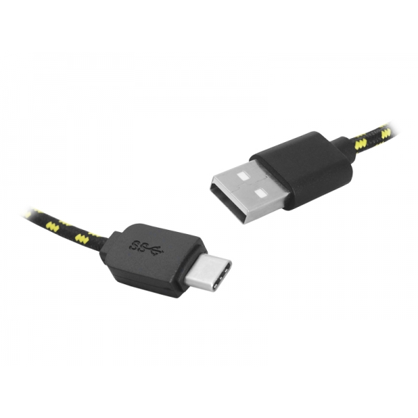 Kabel USB-Type-C, 1m, czarny.