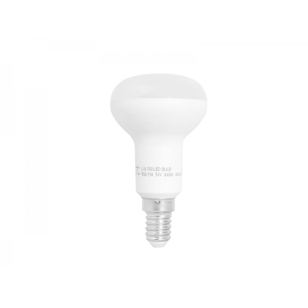 Żarówka LTC LED, R50, E14, SMD, 5W, 230V, światło ciepłe białe, 400lm.