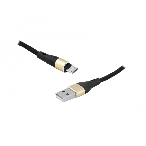 Kabel USB - microUSB, 1m, czarny.