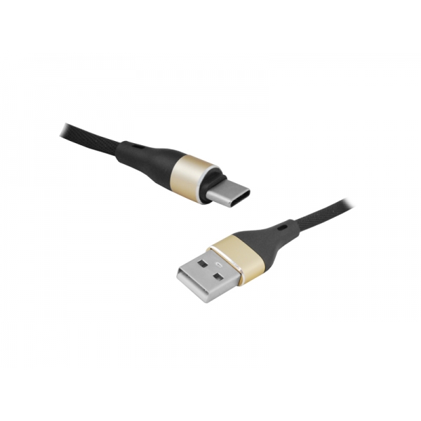 Kabel USB - Type-C, 1m, czarny.