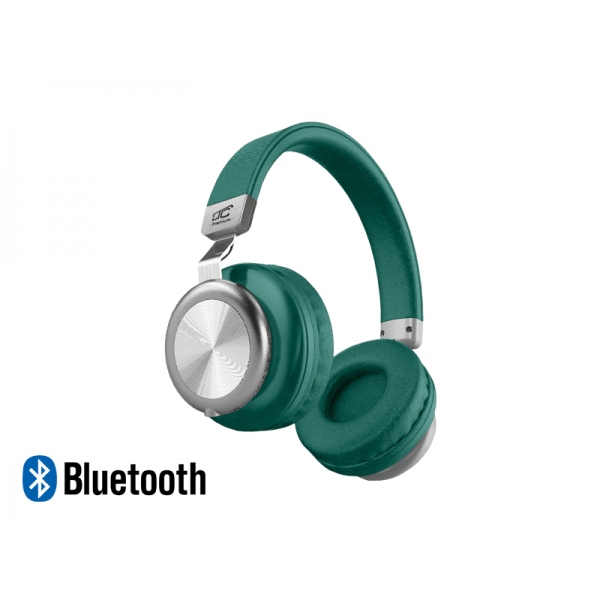 Słuchawki nauszne bluetooth/TF LTC SYMPHONY Premium, butelkowa zieleń.