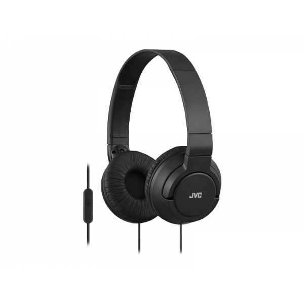 Słuchawki JVC nagłowne HAS-R185BE +mic, czarne.