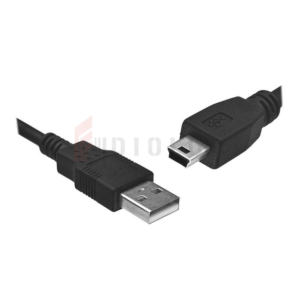 Kabel wtyk USB - wtyk mini USB, 1m.