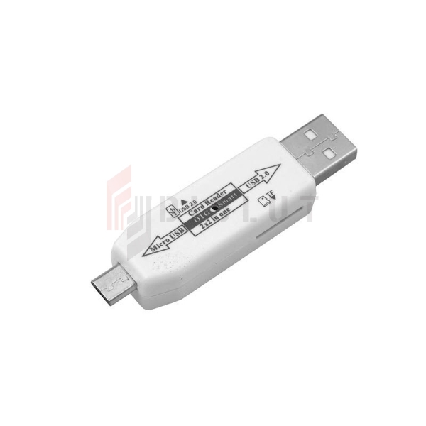 Adapter micro USB wtyk -  gniazdo USB/SD HUB.