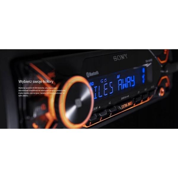 Radio samochodowe SONY DSX-A416BT, multicolor, Bluetooth.
