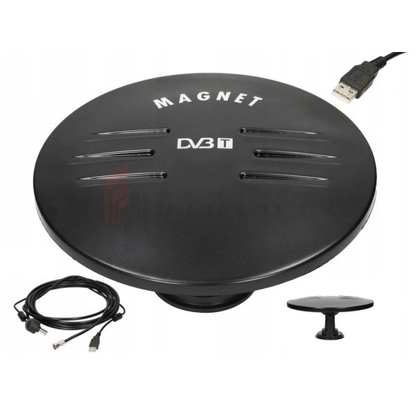 Antena DVB-T samochodowa MAGNET USB.