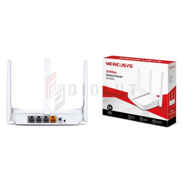 Bezprzewodowy router, standard N, 300Mb/s Mercusys MW305R.