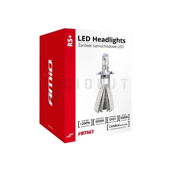Żarówki LED/ headlight RS+ Series NSSC, HB4, 9006, 50 W, kpl.