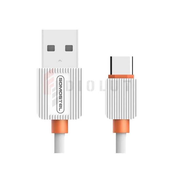 Kabel USB Type C, Somostel SMS-BP03, 2 A, Quick Charge, Powerline, 1 m, czarny.