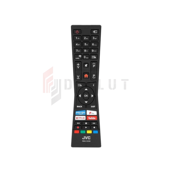 Pilot TV LCD/LED JVC, Vestel, Hyundai RM-C3338 oryginalny, Netflix, Youtube, Prime Video.