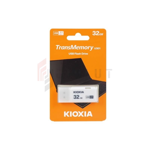 Pendrive 32 GB USB 3.0 Kioxia U301 biały.
