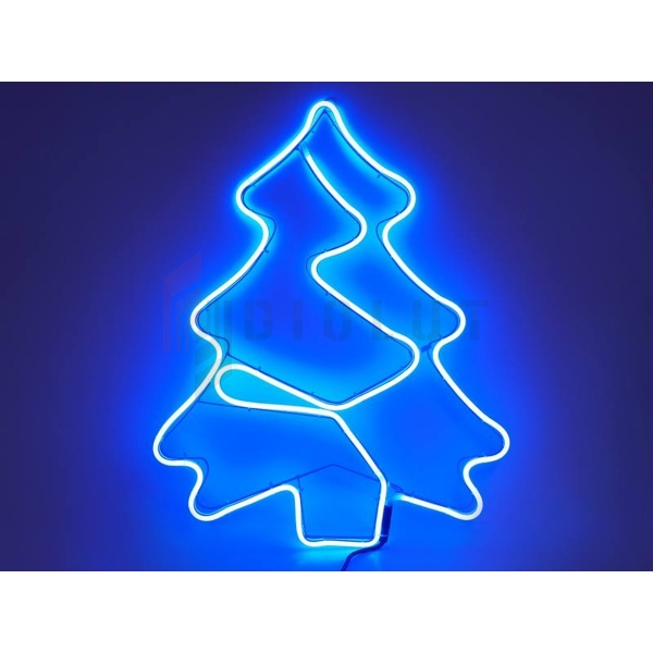 Ozdoba świąteczna choinka niebieska NeonLED