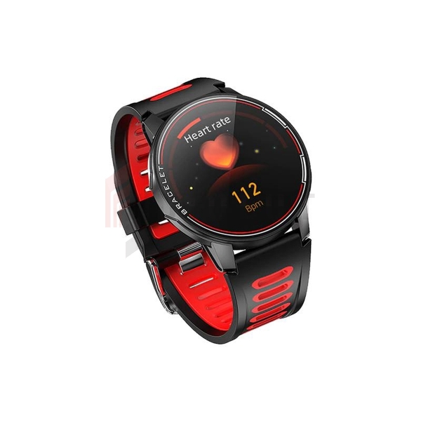 Zegarek sportowy, smartwatch Senbono S20 Smart, czerwony.